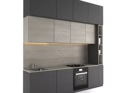 Modern kitchen 3D model 20