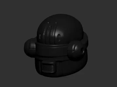 helmet high poly sculpt 3d printable ver 7 3D model 3D model 87