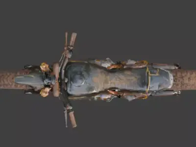 Cyberpunk Tactical Motorcycle 3D Model Low-poly 3D model