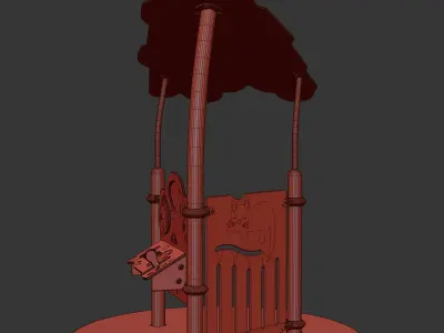 kids playground PICCOLO MAISONNETTE 1 CARTOON JPX-0032 3D model