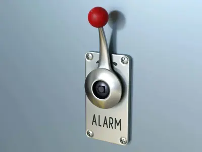 Industrial lever 3D model