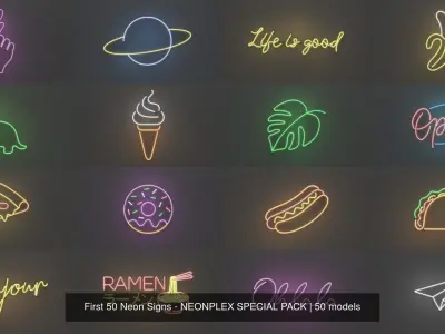 First 50 Neon Signs - NEONPLEX SPECIAL PACK
