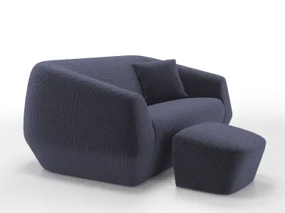 Uncover Medium Sofa 3D model