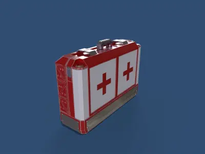 First aid kit PBR low-poly game ready Low-poly 3D model