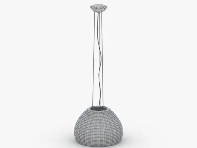 1493 - Hanging Lamp Low-poly 3D model