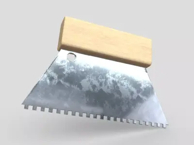CC0 - Toothed Spatula Free low-poly 3D model