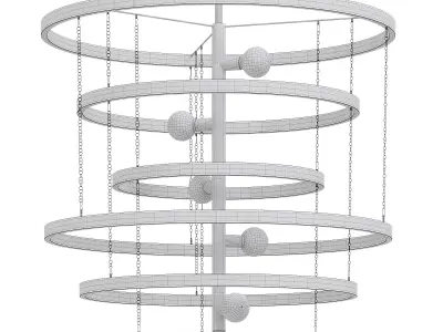 Feiss Celeste Light Chandelier by Generation Lighting 3D model