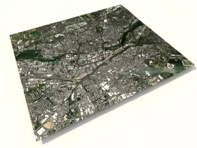 Cityscape  Nurnberg Germany 3D model