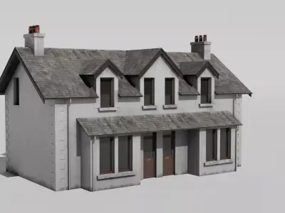 Scottish Countryside House 3D model 3D model