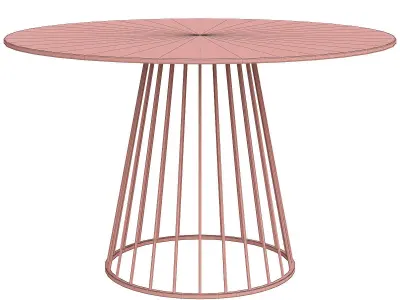  Liverpool Table Transparent - Gold Top 3D model