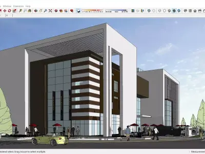 Sketchup Cultral Center G7 3D model