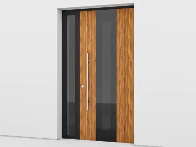 Aluminium door 140 3D model