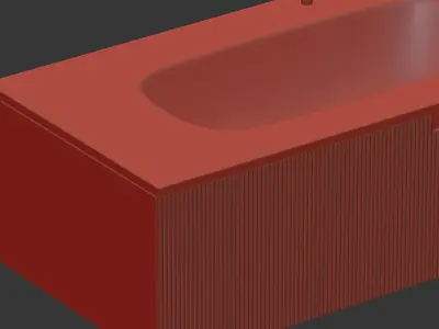 Bathroom Cabinet - Fiora Snergy Serie 3D model