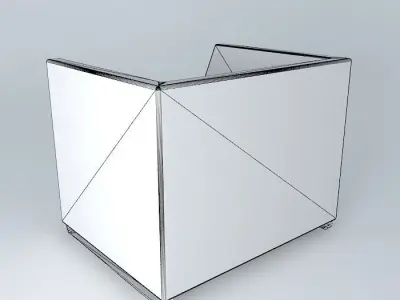 Simple light green armchair Free 3D model