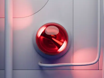 Alert Light Animation 3D model