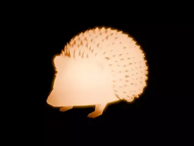 Indirect lighting for hedgehog 3D model