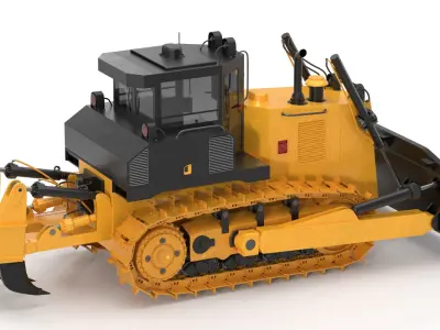 Generic Bulldozer 03 3D model