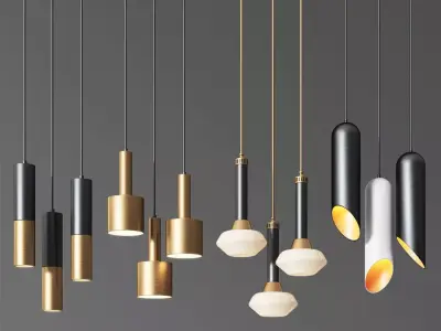 Ceiling Light Collection 3D model