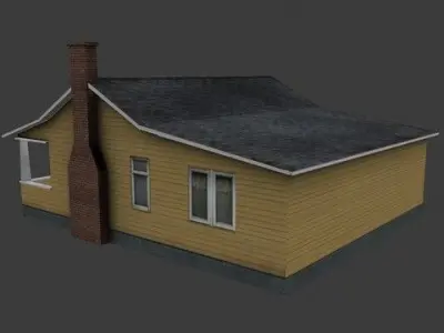 Background Houses 3D model