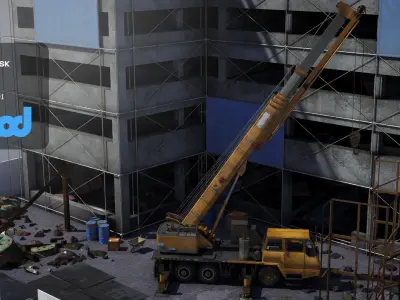 construction site 3D model from CGTrader