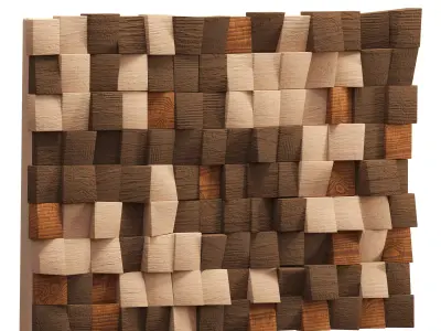 Contemporary Mosaic Wall Decor Low-poly 3D model