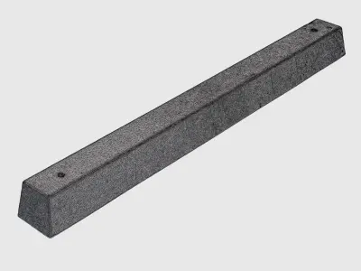 Concrete Parking Curb-3D Scan 3D model