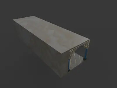 Chamber building with arches 3D model