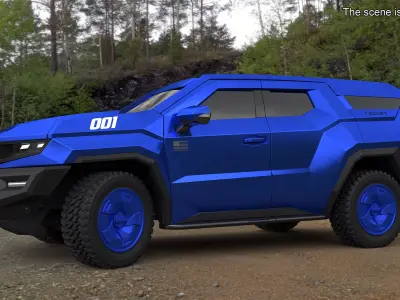  Rezvani 2024 Armored SUV Blue 