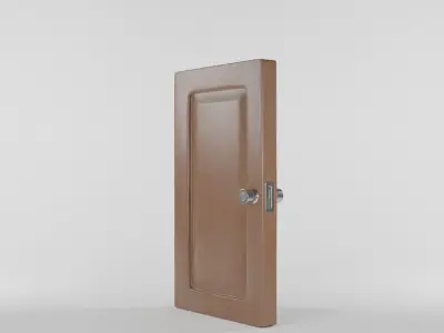 Wooden Door 3D model 11