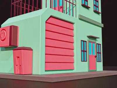 Contemporary house 3D model