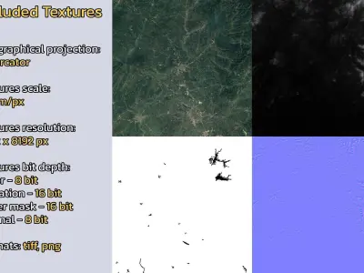 Gaozhou China City Landscape 3D Model 3D model