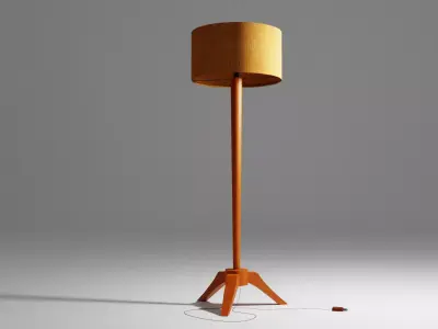 1950 Lamp Low-poly 3D model