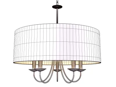 Home Decorators Collection 5-Light Polished Nickel Chandelier 3D model