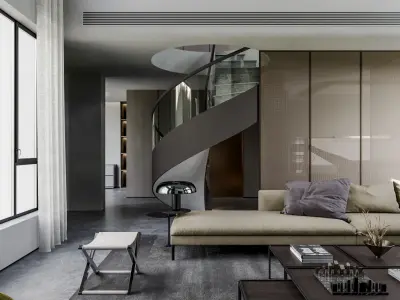  villa interior scenes 3D model