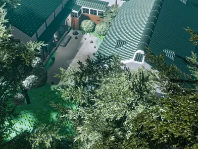 Kawai-Sou Complex Japanese Mansion 3D model