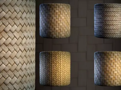 Woven Bamboo - Vol 02 - Sbsar - Maps Texture