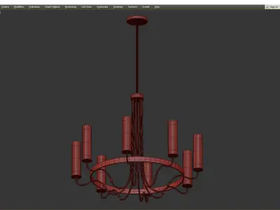 KEARNEY CHANDELIER Low-poly 3D model