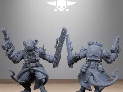 Corrupted Guard Raticus 3D print model