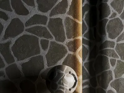 No08 Slate Floor Stone - PBR - 4K - PNG - Seamless Low-poly 3D model