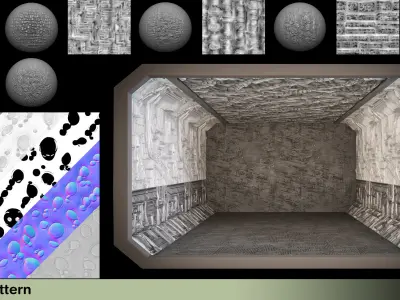 More than 60 Alpha pattern Vol 3 scifi Texture