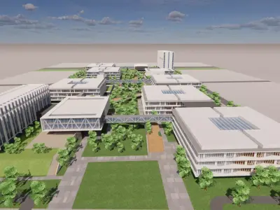 Modern City Block -A31 3D model