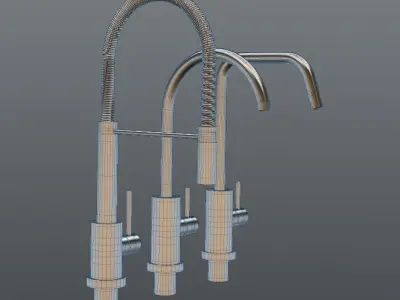 3 Taps kit 3D model 3D model