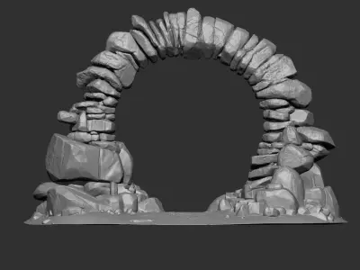 Rock and Cliff IMM Brushes 21 in one Vol 2 3D model