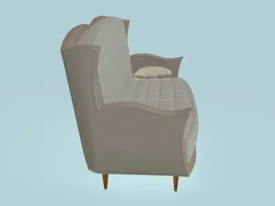 L-arms Sofa 3D model