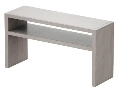 Dunewood Whitewashed Console Table Crate and Barrel 3D model
