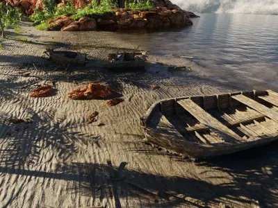 Beach Scene 3D model