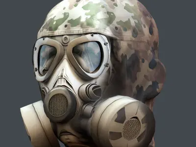 helmet 3d model military combat Low-poly Low-poly Low-poly 3D model