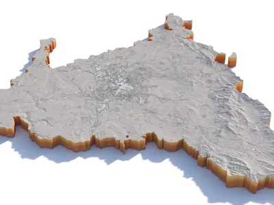 Madrid city Spain 3D model