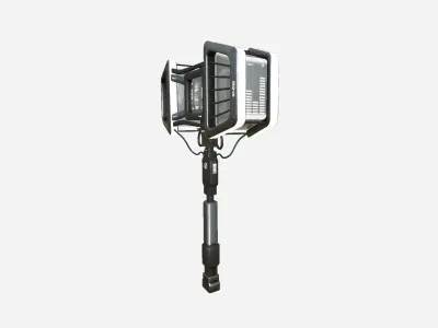 SciFi War Hammer A10 Metal - Sci Fi Weapon Design Low-poly 3D model