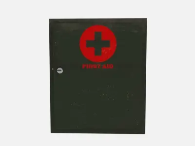 First aid cabinet  Free low-poly 3D model